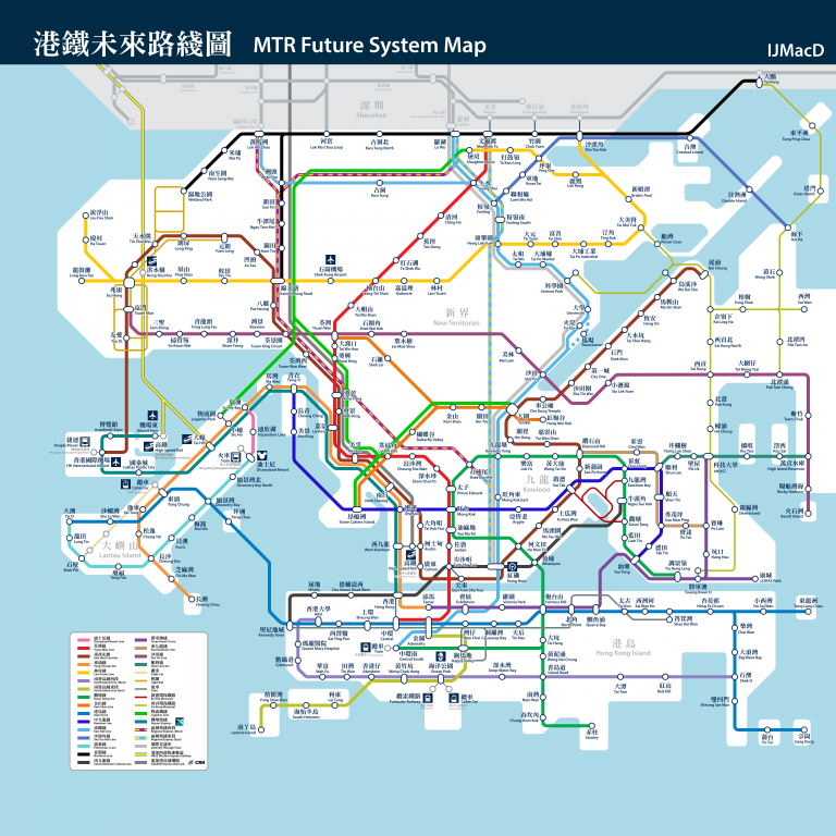 香港地铁规划2050图片