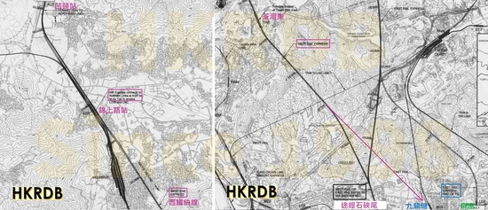 RDS2區域快線的西鐵快線及東鐵快線